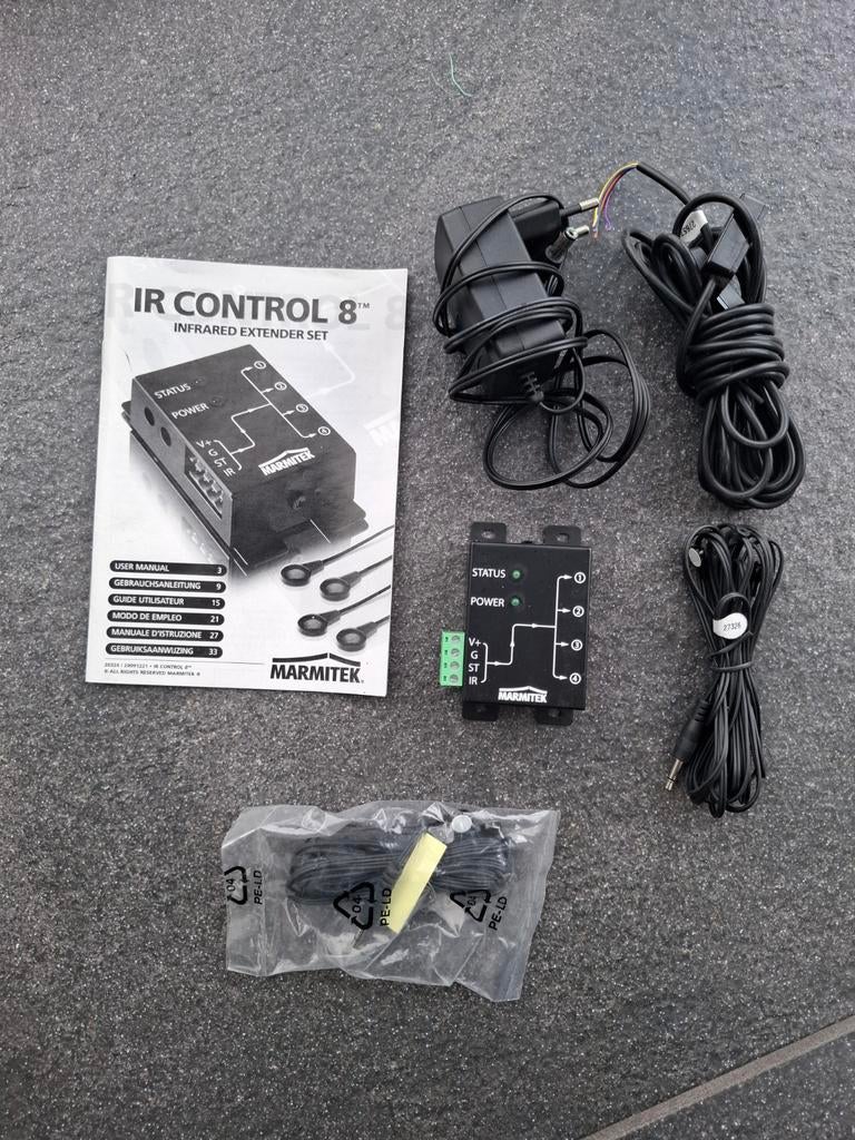 Marmitek IR Control 8 Infrarood Verlengset, Audio, Tv en Foto, Afstandsbedieningen, Gebruikt, Origineel, Dvd, Game console, Mediaspeler