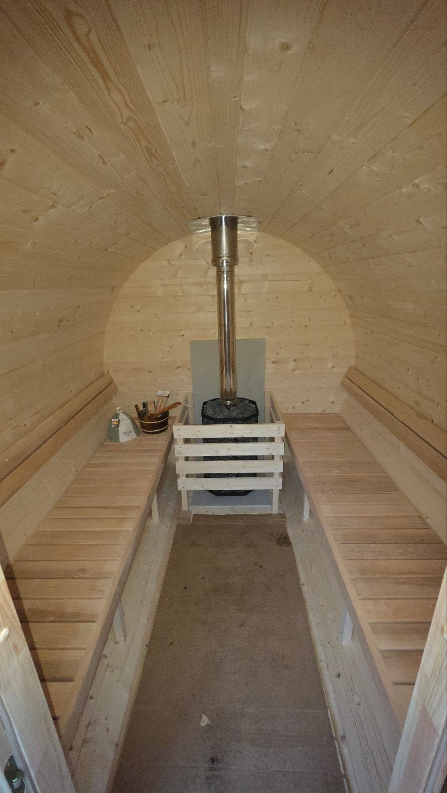 3M Barrel Sauna Gratis Levering en Plaatsing, Sport en Fitness, Ophalen of Verzenden, Nieuw, Complete sauna