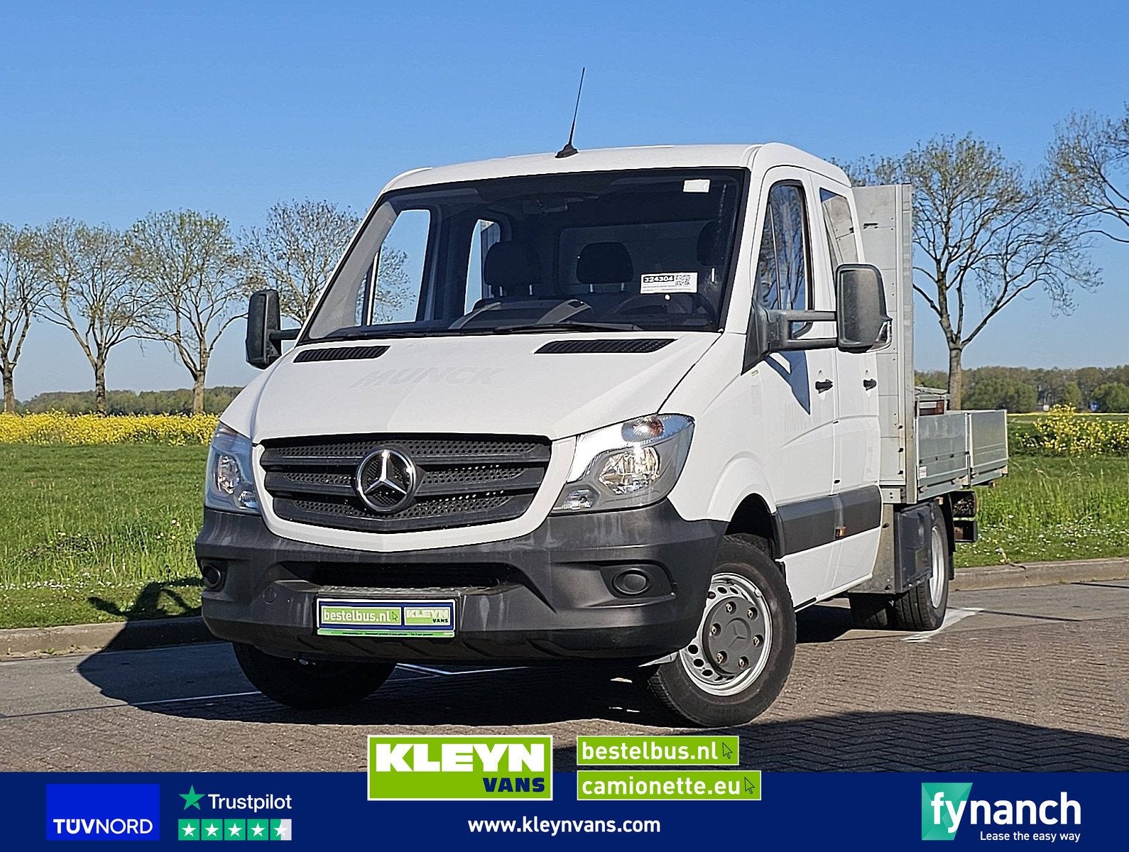 MERCEDES-BENZ SPRINTER 516 dub.cab open-laadbak, Auto's, Bestelauto's, Bedrijf, Te koop, ABS, Bluetooth, Centrale vergrendeling