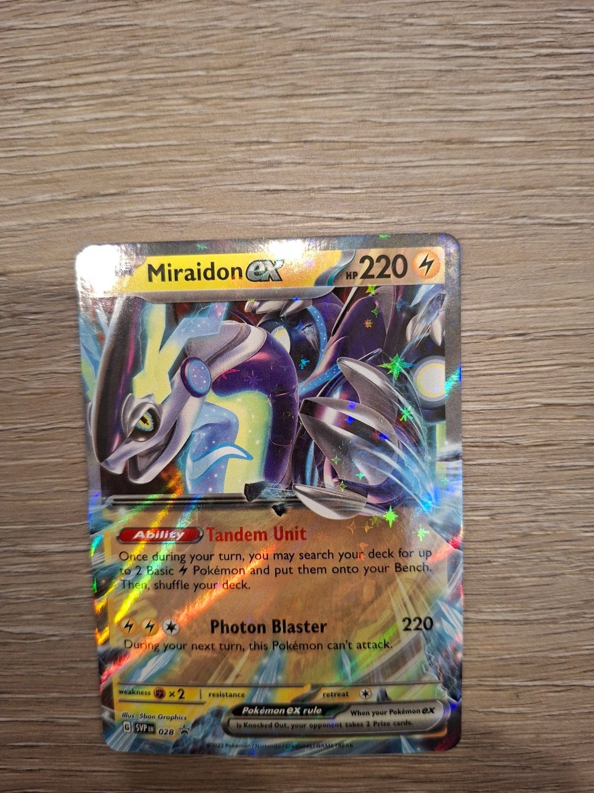 Pokémon Miraidon EX, Ophalen of Verzenden, Nieuw, Losse kaart