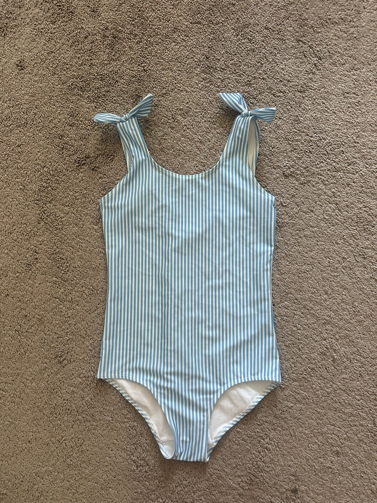 H&M gestreept badpak - maat 10 jaar, zo goed als nieuw, Meisje, Badpak, Ophalen of Verzenden, Zo goed als nieuw