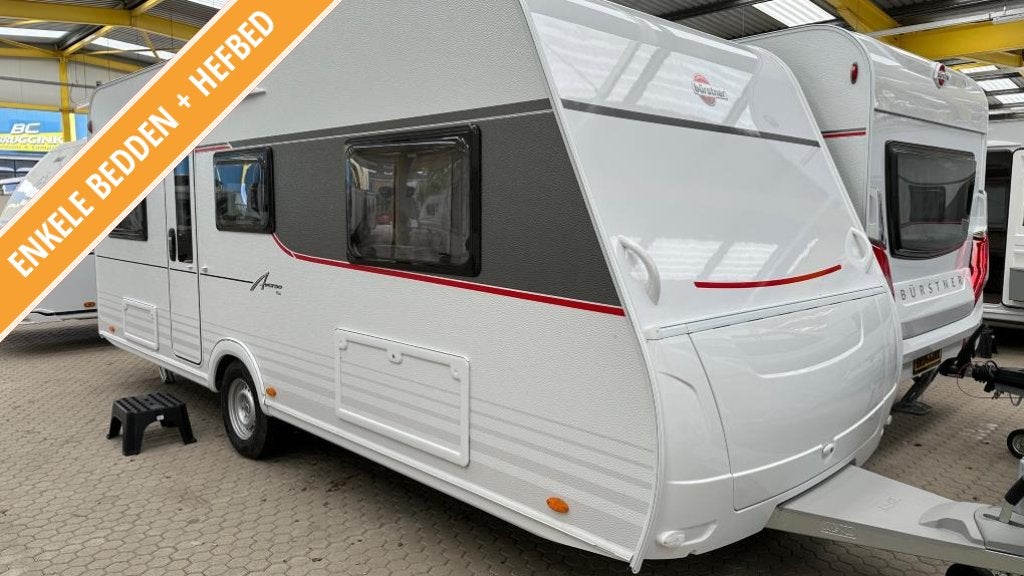 Bürstner Averso Plus 520 TL Enkele bedden + Hefbed, Caravans en Kamperen, Caravans, Rondzit, 2 aparte bedden, Bedrijf, Bürstner