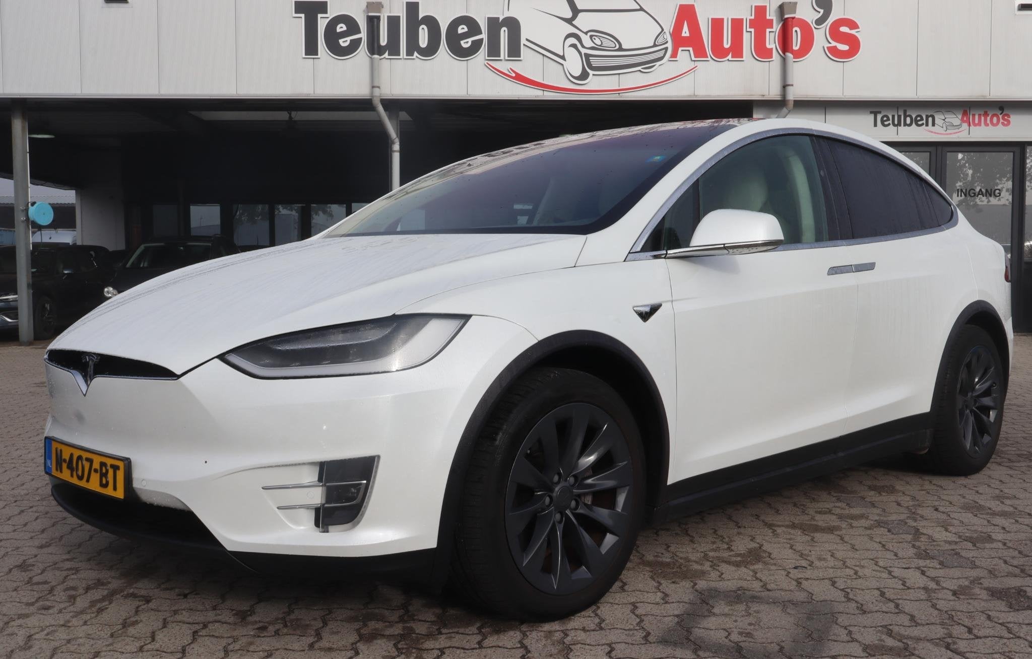 Tesla Model X 100D 6p. | SOH 88,2% | 6 Persoons | Trekhaak |, Auto's, Model X, Gebruikt, 100 kWh, Wit