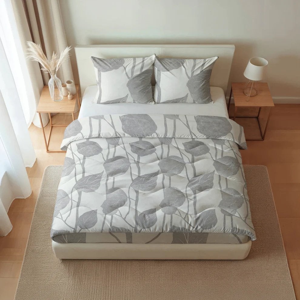 Royalbed Spring buds grey katoen NIEUW, Huis en Inrichting, Slaapkamer | Beddengoed, Nieuw, Deken of Dekbed, Tweepersoons, Grijs
