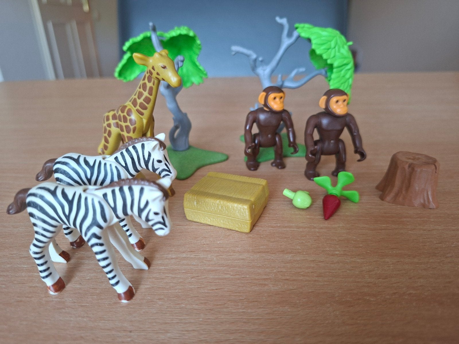 Playmobil Dieren: Zebra's, Giraffe, Apen en Accessoires, Kinderen en Baby's, Speelgoed | Playmobil, Wild life, Gebruikt, Losse onderdelen