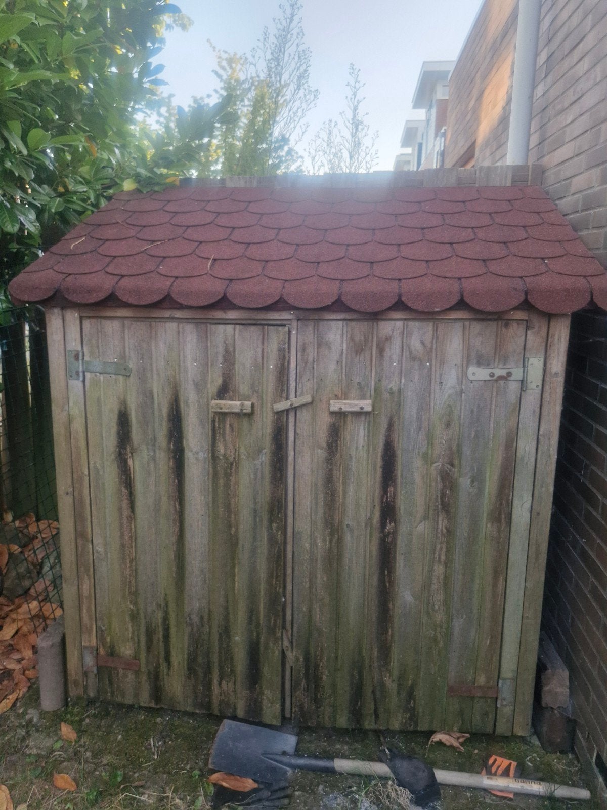 Houten schuur met rood dakje, Ophalen, Gebruikt, Hout, Overige typen