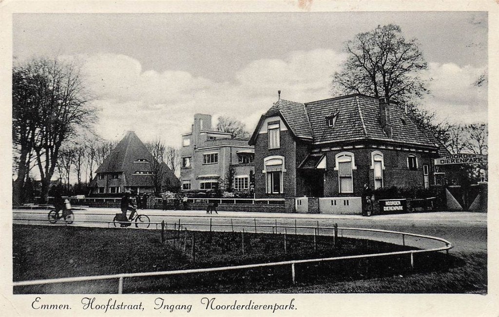 703-189-023 Emmen Hoofdstraat Ingang Noorderdierenpark, Verzenden, Voor 1920, Drenthe