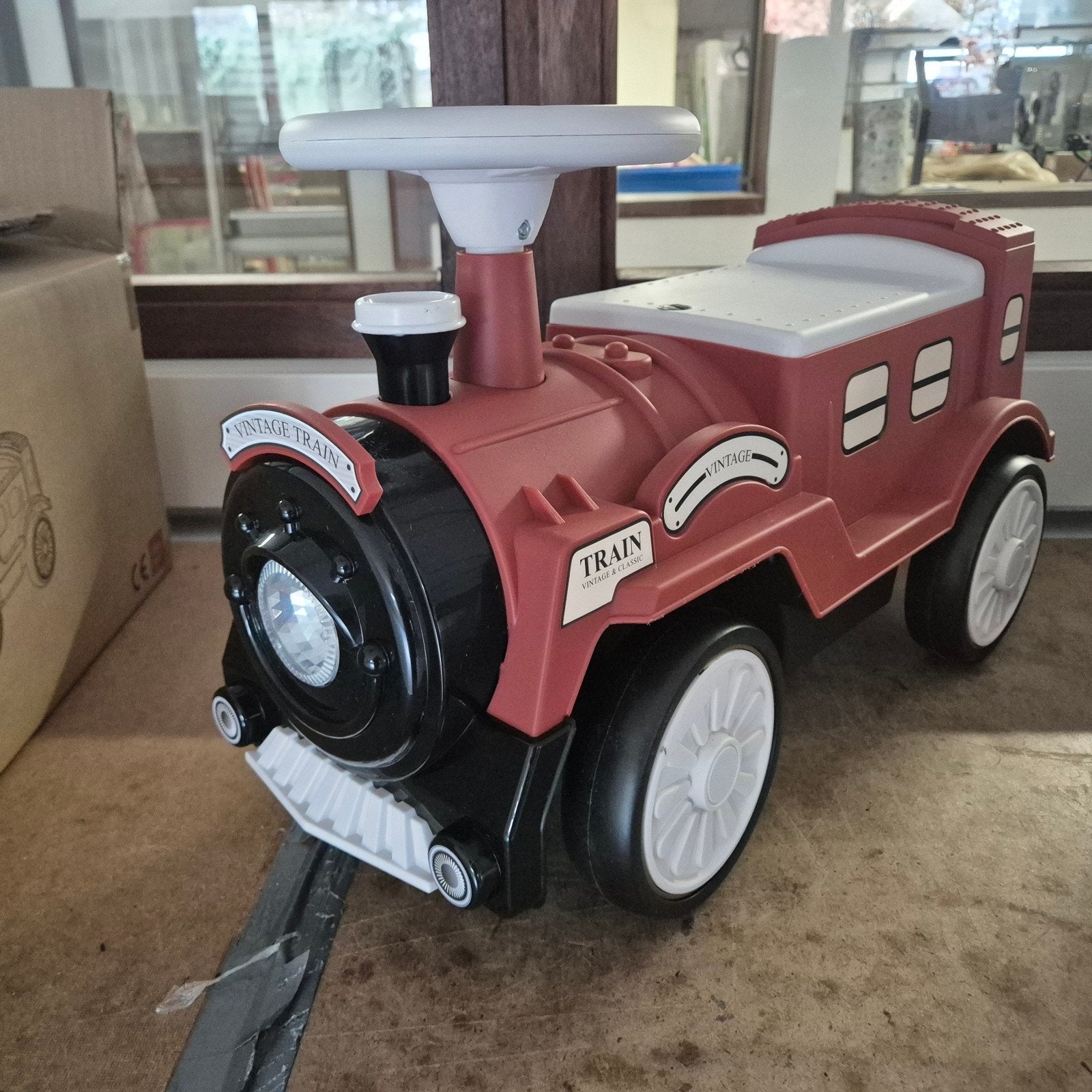 Loopauto Vintage Trein - Diverse Kleuren, Ophalen of Verzenden, Nieuw