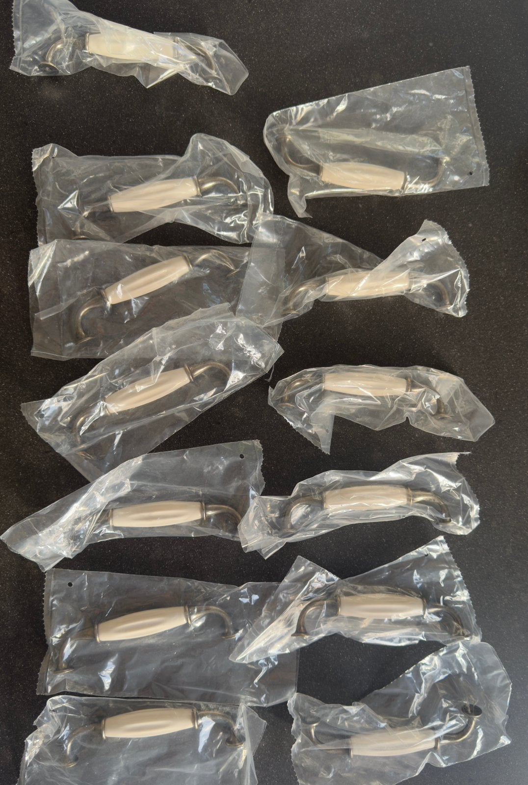 Handvatten voor landelijke keuken 128 mm boorgat, Huis en Inrichting, Ophalen, Minder dan 50 cm, Wit, Nieuw