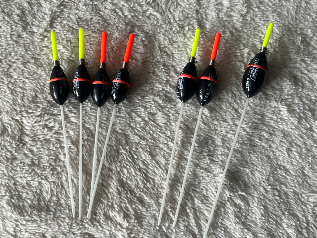 adv 302 / NIEUW set 7 dobbers SENSAS, Watersport en Boten, Ophalen of Verzenden, Nieuw, Dobber of Lood