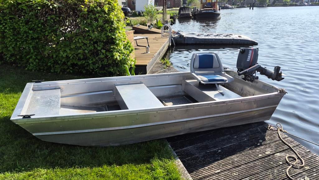 Aluminium boot met Yamaha 3pk buitenboordmotot, Watersport en Boten, Ophalen