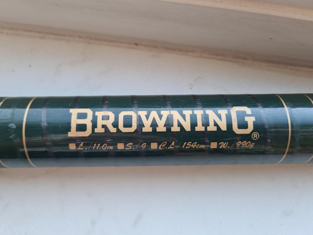 Vaste hengel Browning Spiral Cup 1100, Ophalen, Zo goed als nieuw, Vaste hengel
