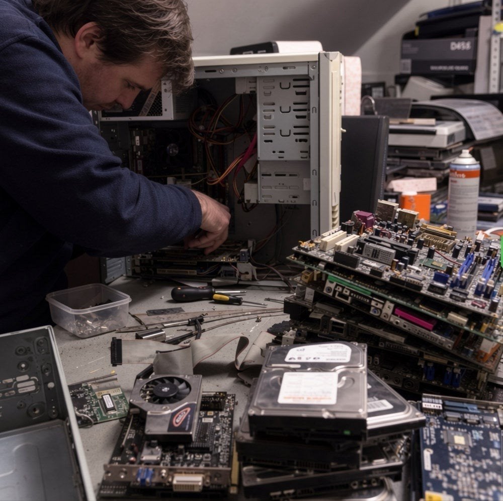 Hobbyist zoekt oude/kapotte PC's & onderdelen, Computers en Software, Desktop Pc's, Ophalen of Verzenden, Gebruikt, Onbekend