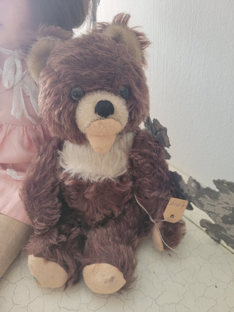 Oud beertje, Overige merken, Heikant 21 Kaatsheuvel, Stoffen beer, Belle Vieille Brocante