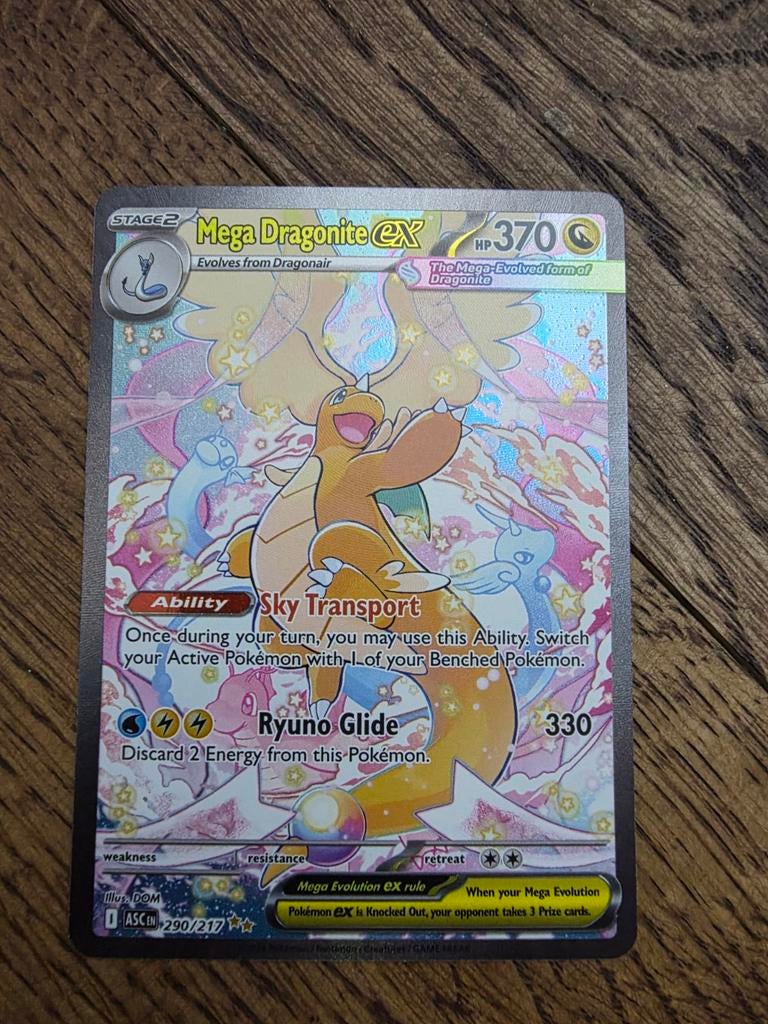 Mega Dragonite ex (ASC 290) - Ascended Heroes SIR, Ophalen of Verzenden, Nieuw, Losse kaart, Foil