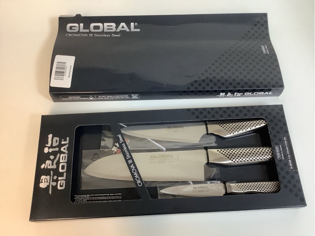 Global messenset G-46338 3-delig - Beschadigde verpakking, Info@mystore.nl, Nieuw, Bruggestraat 18, Verzenden
