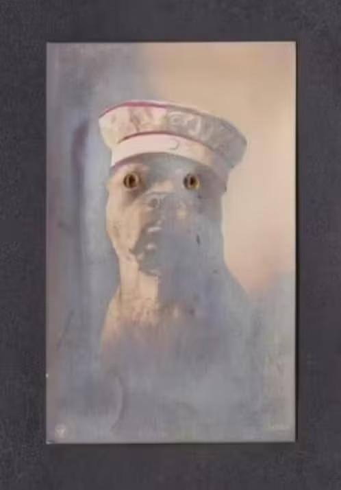 Hondenkaart Boxer Kralenogen Vlaardingen Kraaltjeskaart., Ophalen of Verzenden, 1920 tot 1940, Gelopen, Hond of Kat