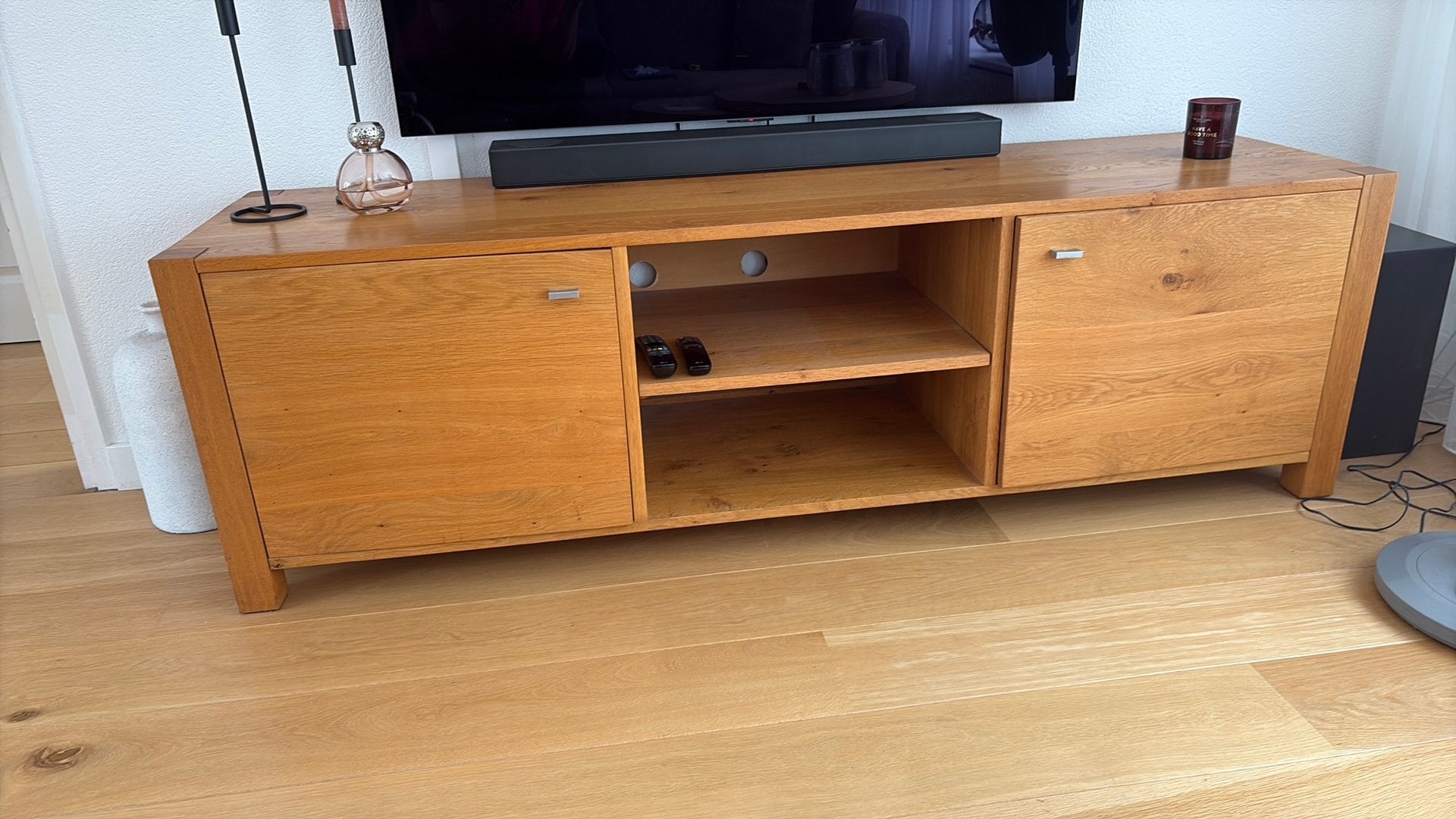 Te koop tv meubek, Huis en Inrichting, Ophalen, 150 tot 200 cm, Zo goed als nieuw, Minder dan 100 cm