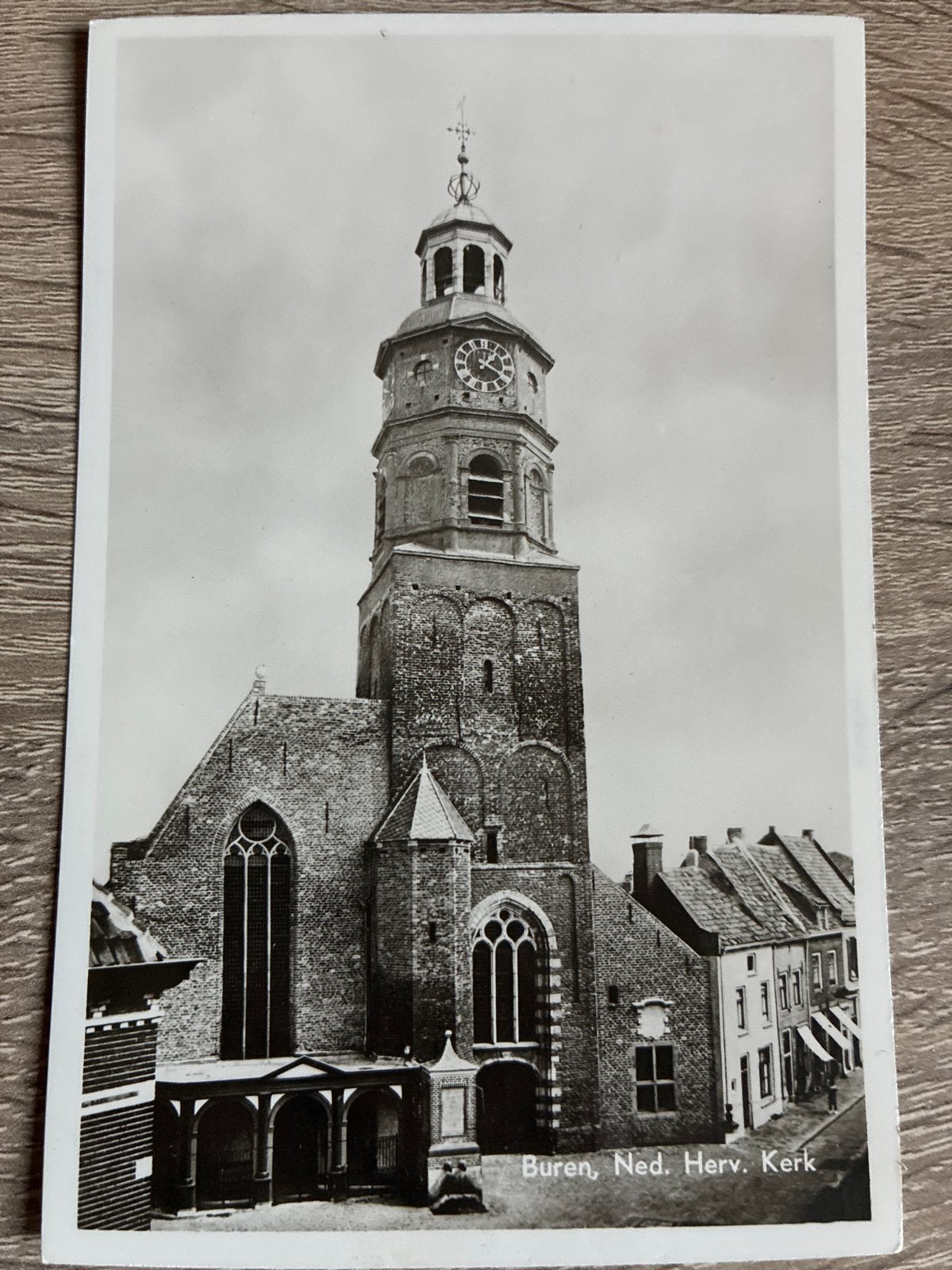 Oude Ansichtkaart Buren, Ned. Herv. Kerk - Zeldzaam!, Ophalen of Verzenden, 1960 tot 1980, Ongelopen