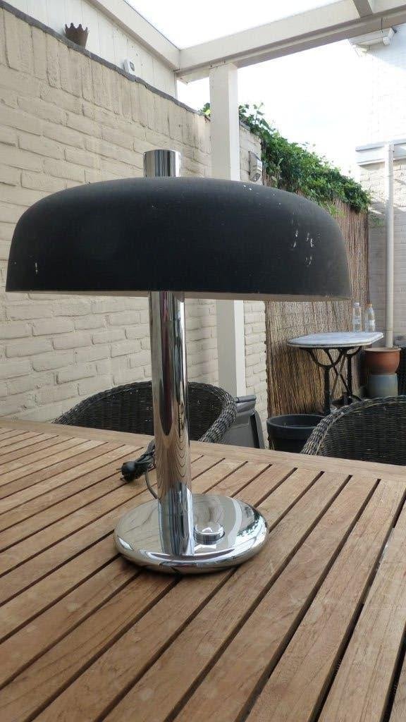 Hillebrand vintage design lamp, Huis en Inrichting, Lampen | Tafellampen, Gebruikt, Minder dan 50 cm, Metaal, Ophalen of Verzenden