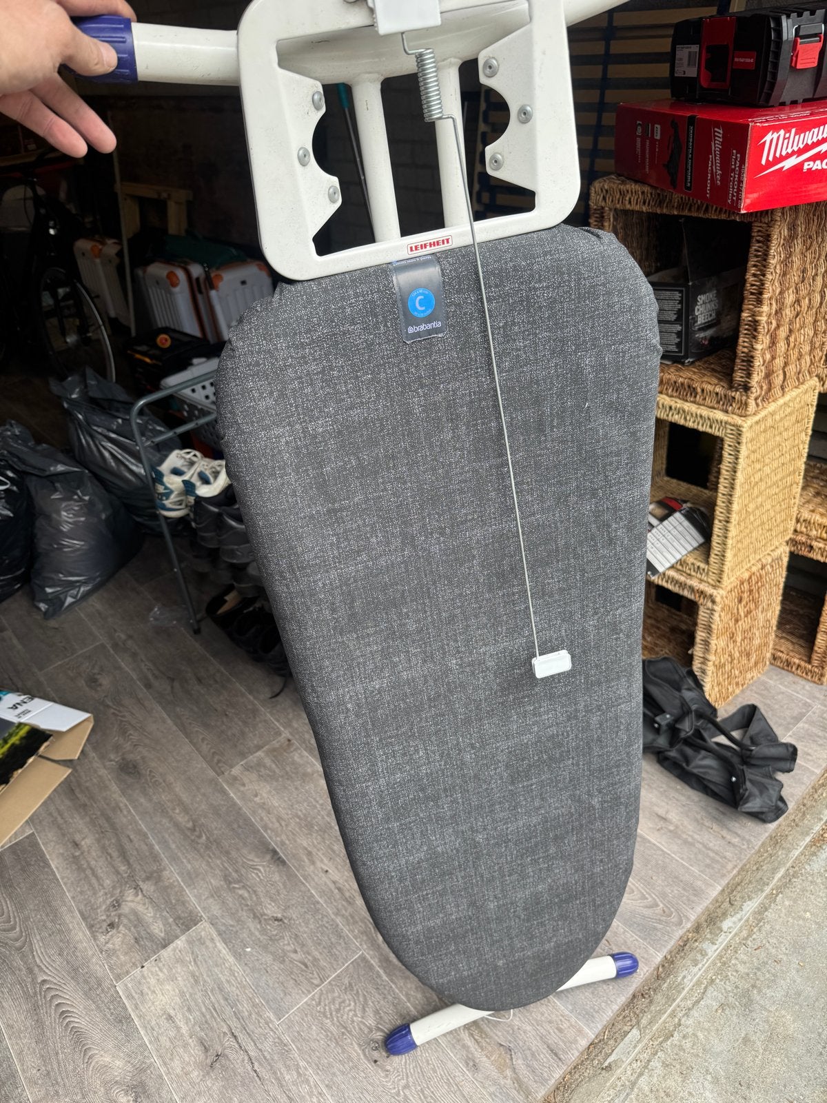 Leifheit Strijkplank met Brabantia hoes - Zo goed als nieuw, Witgoed en Apparatuur, Ophalen of Verzenden, Zo goed als nieuw