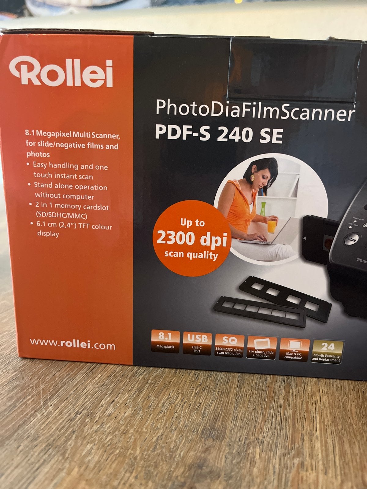 Rollei PhotoDiaFilmScanner PDF-S 240 SE - Zo goed als nieuw, Computers en Software, Ophalen of Verzenden, Zo goed als nieuw, Diascanner