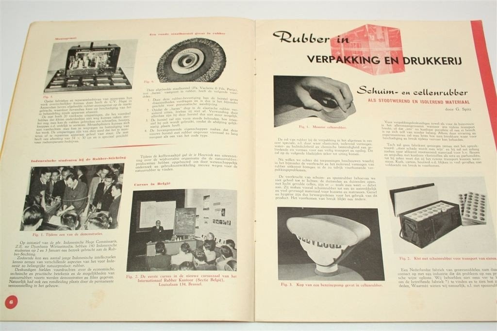 Rubber — Verwerking & Toepassingen 1952 — Industrie Zeldzaam, Ophalen of Verzenden, Gelezen
