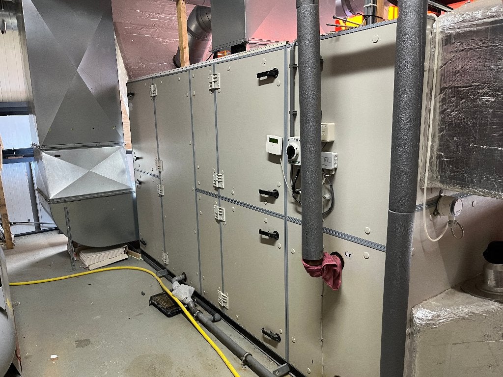 LBK  AHU NEDAIR inline 8250H  met verwarmer/koeller, Ophalen, Gebruikt, Ventilator en Afzuiger