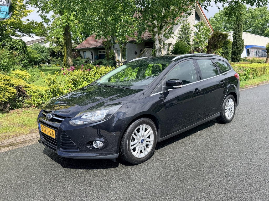 Ford Focus Wagon 1.0 EcoBoost 125PK Airco•Navi, Euro 5, Gebruikt, Zwart, Origineel Nederlands