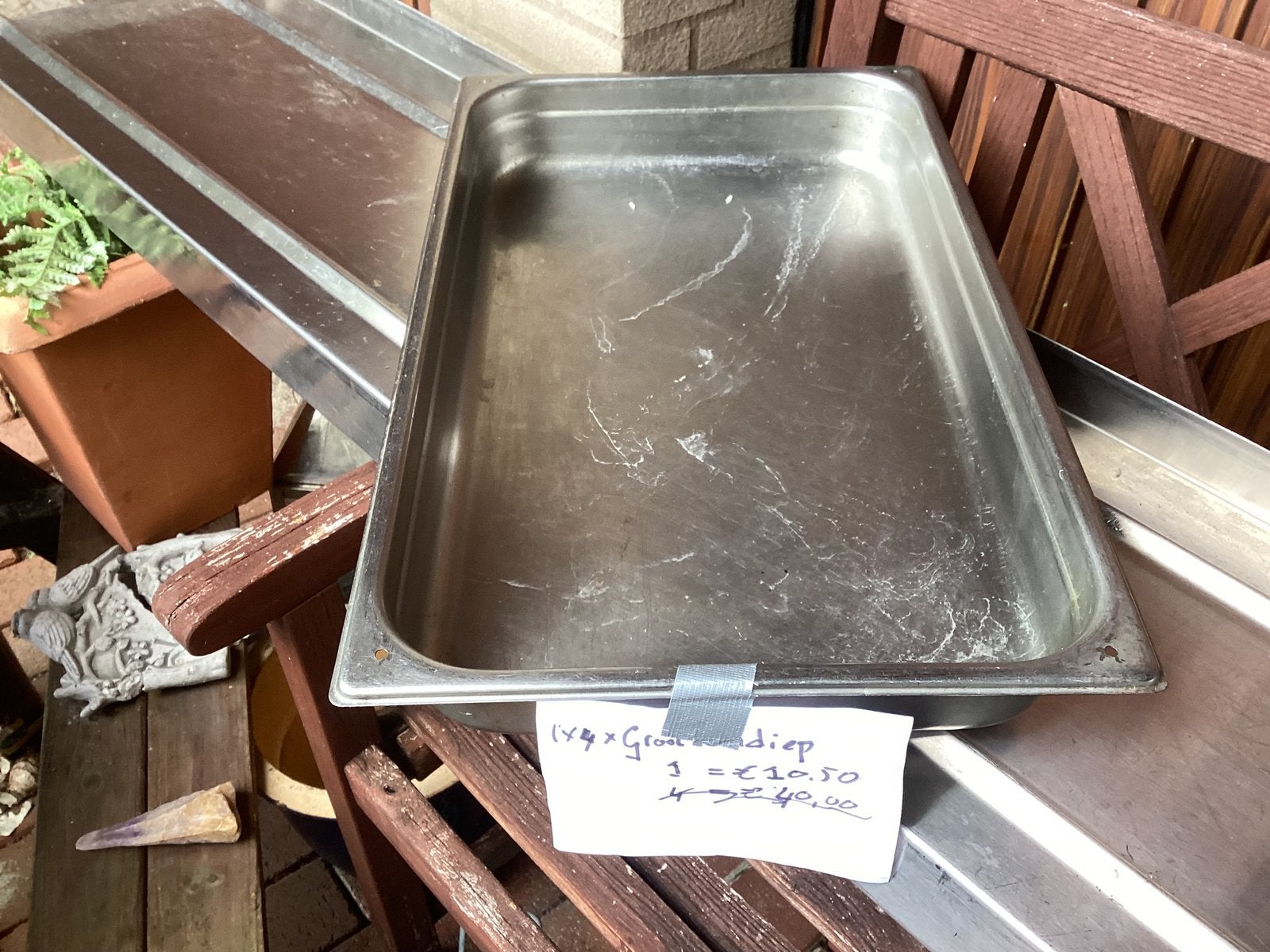 Chafing dish bak, Ophalen of Verzenden, Gebruikt
