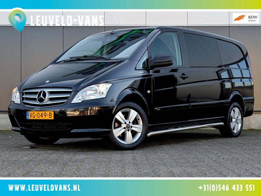 Mercedes-Benz Vito 113 MARGE 6 PERS DUBBELE CABINE AUTOMAAT, Auto's, Bestelauto's, Euro 5, Gebruikt, Parkeersensor, 4 cilinders