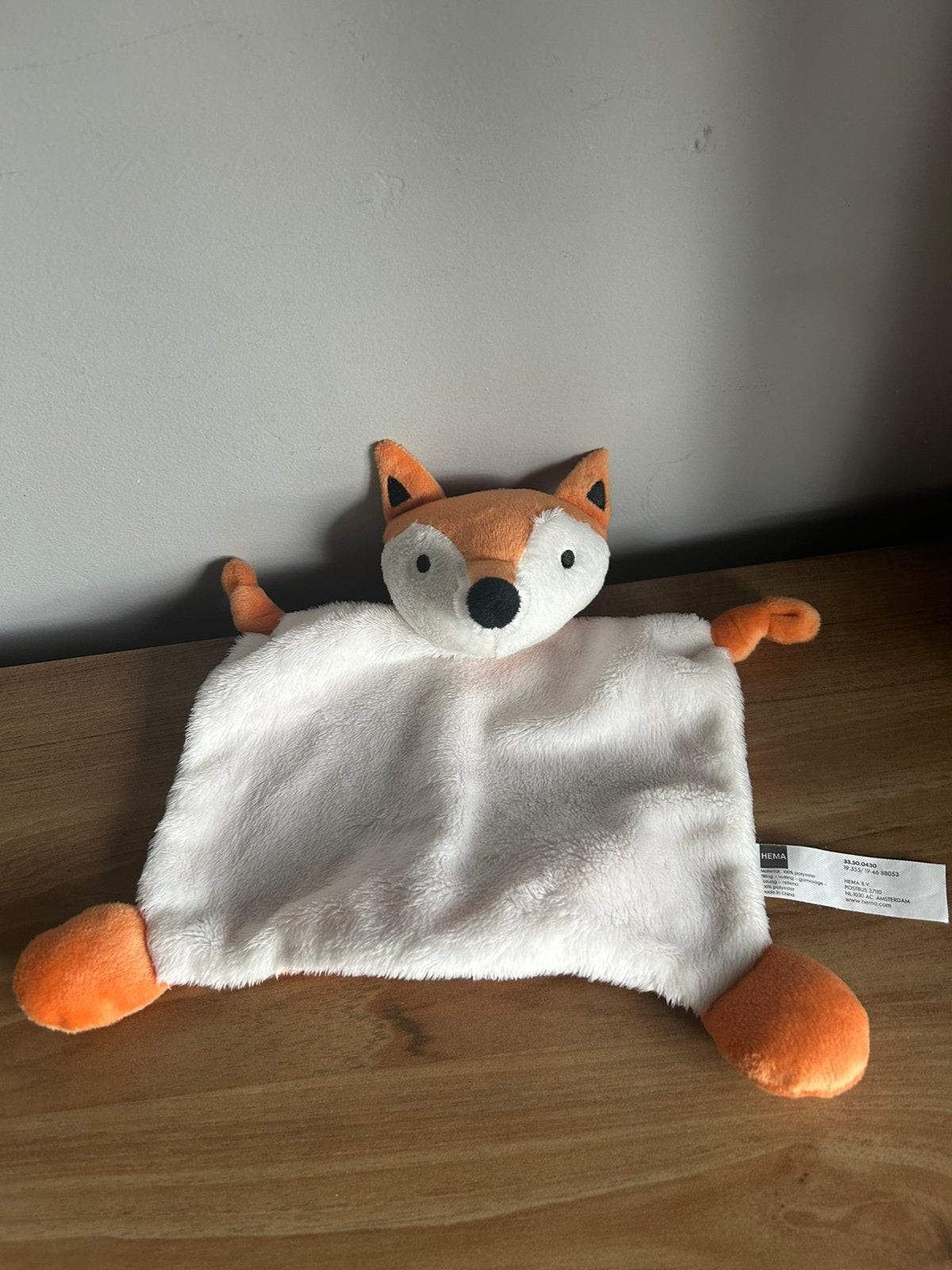Hema vos vosje knuffeldoekje knuffeldoek knuffel, Verzenden, Zo goed als nieuw, Overige typen