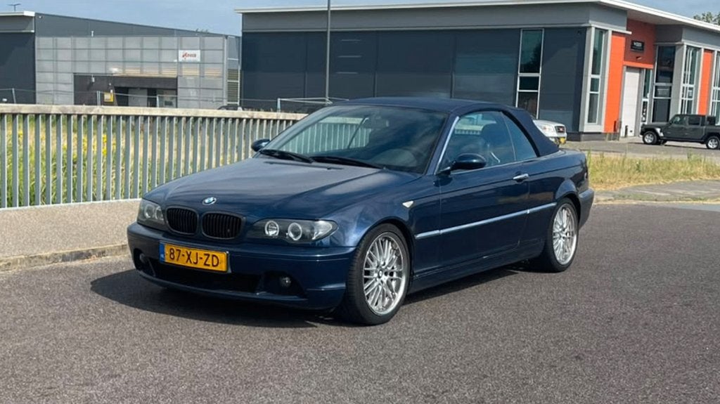 BMW 3-Serie E46 2.5 CI 325 Cabrio 2003 Blauw Facelift, Skiluik, Achterwielaandrijving, Zwart, Cabriolet