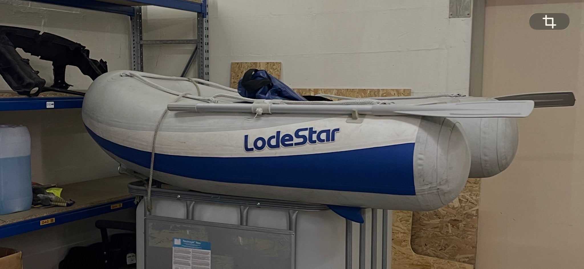 Lodestar rubberboot met Honda 2,3 PK buitenboordmotor, Ophalen, Airdeck, Inclusief motor, Zo goed als nieuw