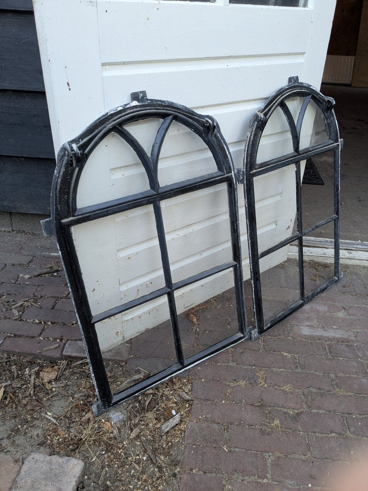 twee stalramen, Doe-het-zelf en Verbouw, Glas en Ramen, Ophalen, Gevelraam of Ruit, Gebruikt, Minder dan 80 cm