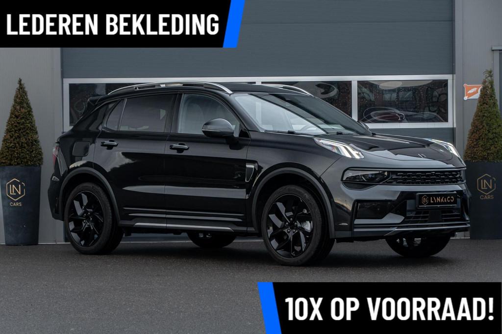 Lynk & Co 01 1.5 | Luxe lederen bekleding | Maandbedrag, Gebruikt, Met garantie (alle), Automatische klimaatregeling, Zwart
