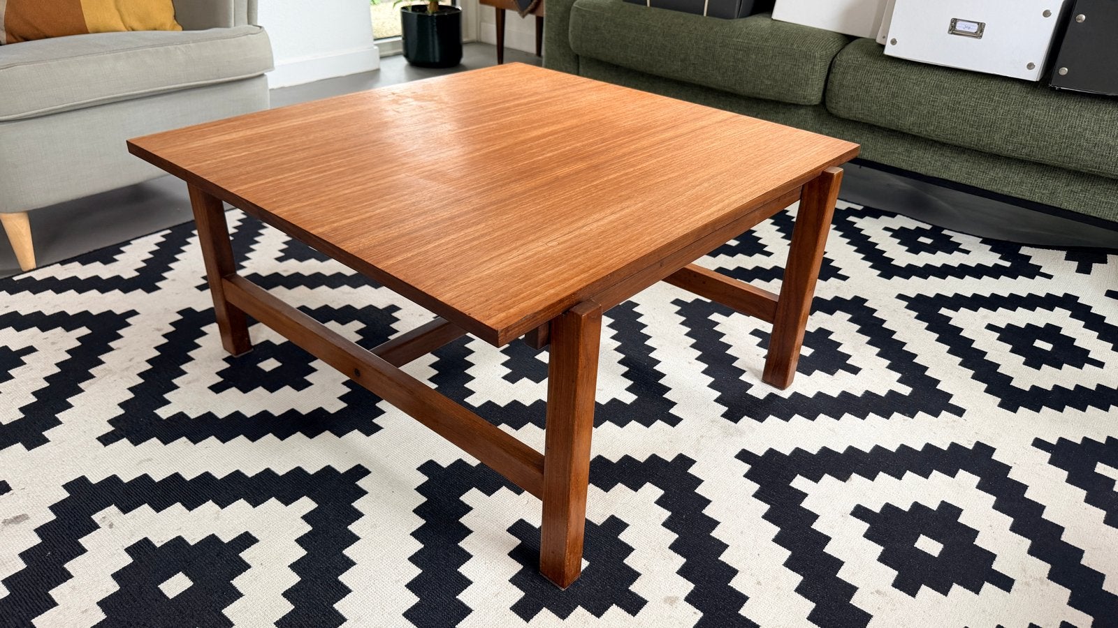 Pastoe salontafel - Vintage design, Ophalen, Gebruikt, 50 tot 100 cm, Vierkant