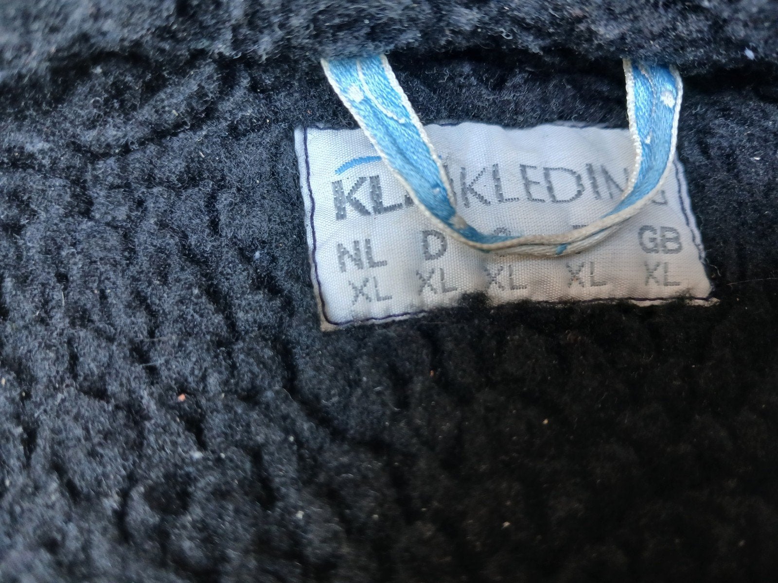 Vintage KLM Vredestein winter werkjas - Nieuwstaat XL, Blauw, Ophalen of Verzenden, KLM, Maat 56/58 (XL)