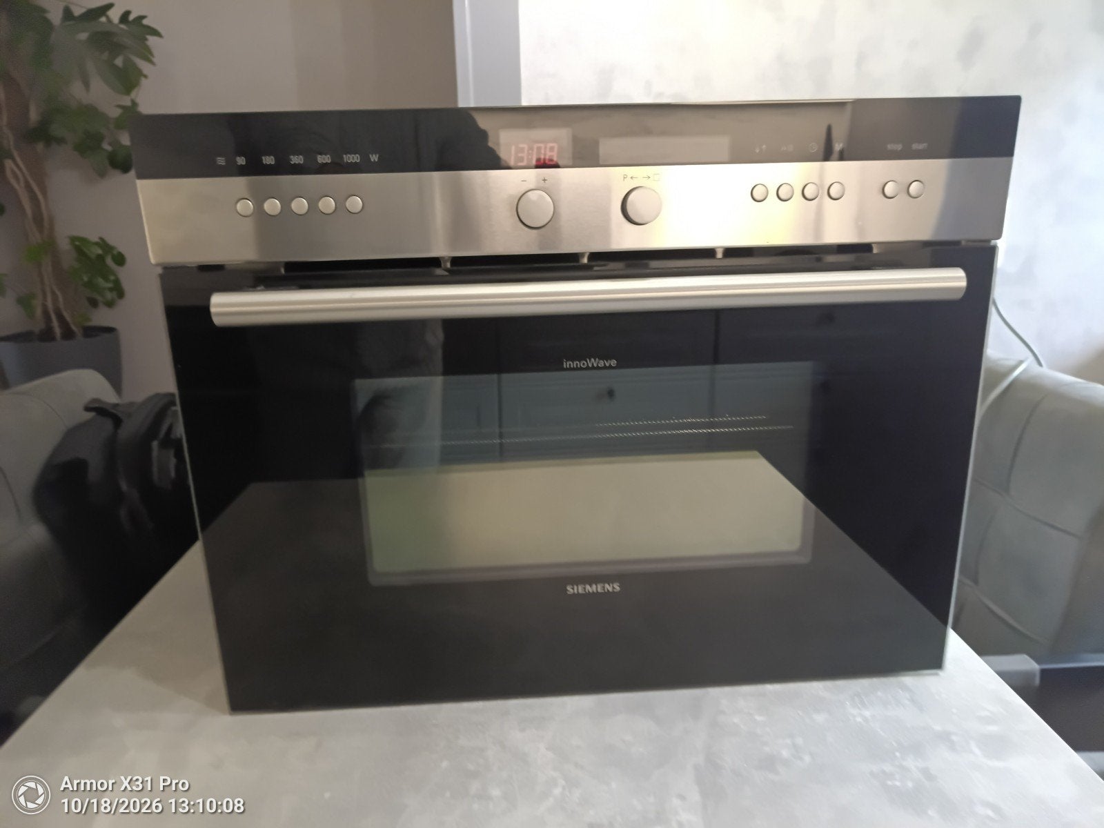 Siemens HB86E560N/01 Inbouw Combi-oven met Magnetron, Ophalen, 45 tot 50 cm, Gebruikt, Siemens