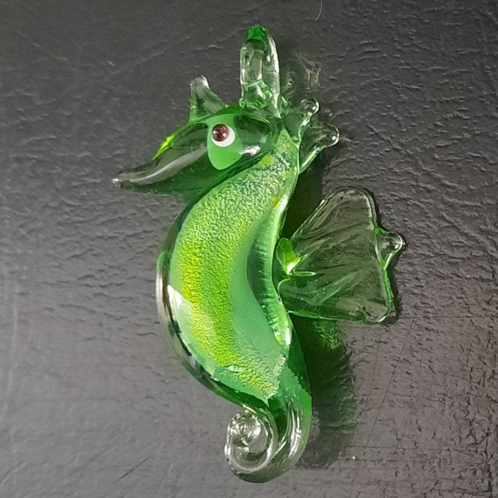 Bedel zeepaardje glas glazen hanger seahorse charm pendant, Sieraden, Tassen en Uiterlijk, Bedels, Overige merken, Nieuw, 1 bedel
