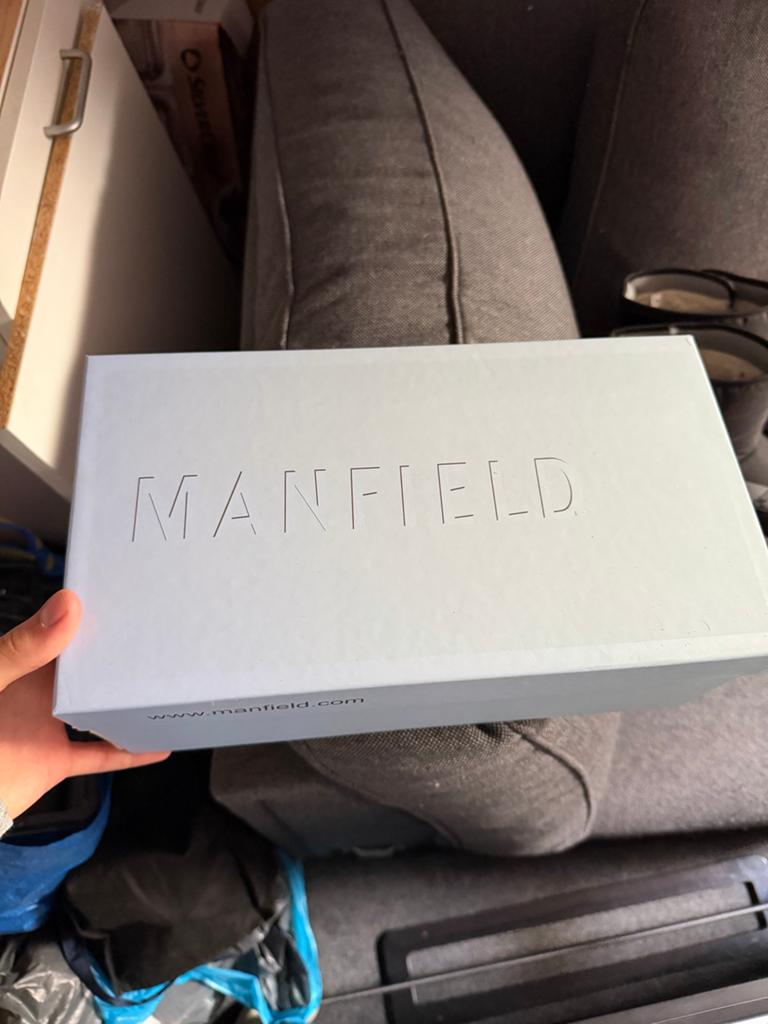 Manfield Zwarte Sandalen - Nieuw in Doos, Ophalen of Verzenden, Nieuw, Zwart
