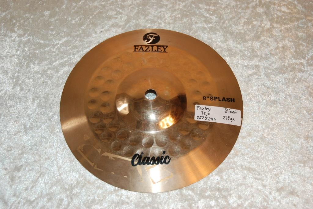 Fazley classic splash bekken 228gr 8 inch  <25252411>, Gebruikt, ., Drums of Percussie, Ophalen of Verzenden