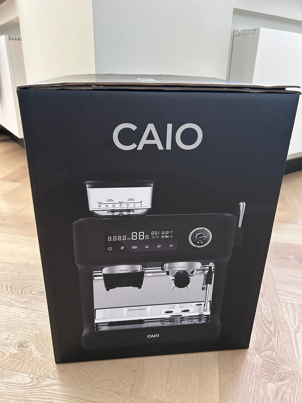 CAIO One Espressomachine – Nieuw in doos + garantie, Espresso apparaat, 10 kopjes of meer, Nieuw, Koffiebonen
