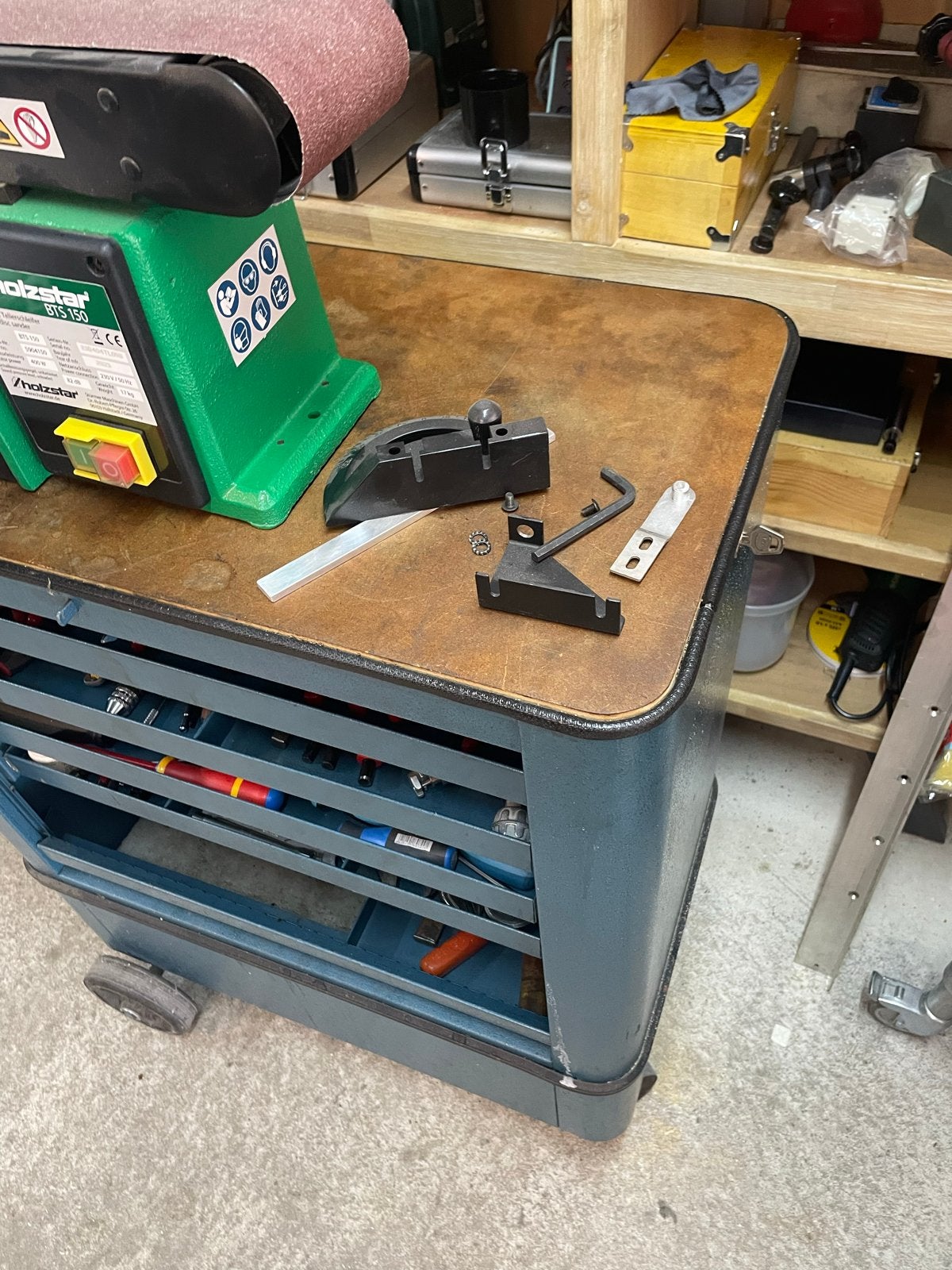 Holzstar BTS 150 Bandschuurmachine - Zo goed als nieuw, Doe-het-zelf en Verbouw, Ophalen of Verzenden, Zo goed als nieuw, Minder dan 600 watt