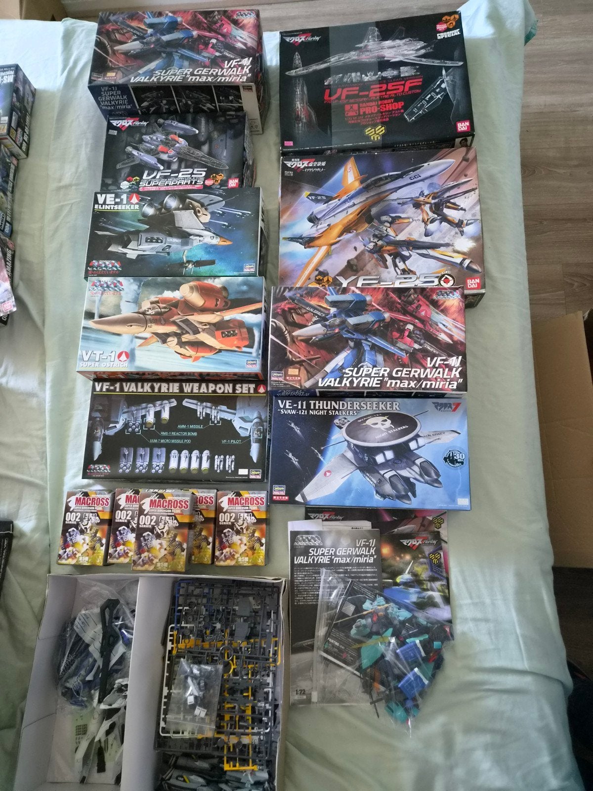 Grote Macross / Robotech Modelbouw Partij (Bandai, Hasegawa), Ophalen of Verzenden, Zo goed als nieuw, 1:50 of kleiner