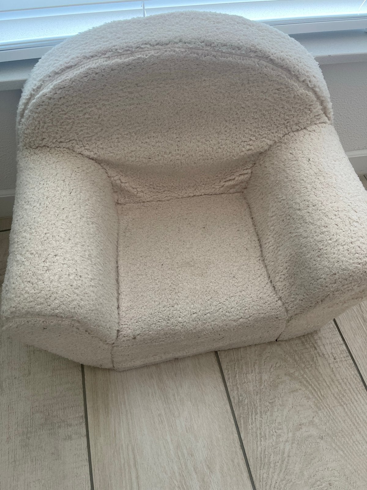 Crèmekleurige Teddy Stoel voor kinderen, Ophalen, Gebruikt, Stoel(en)