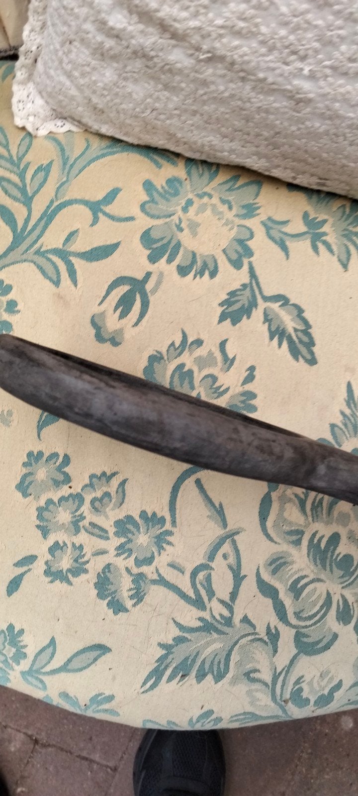Brocante platte lepel hout plateau, Ophalen of Verzenden