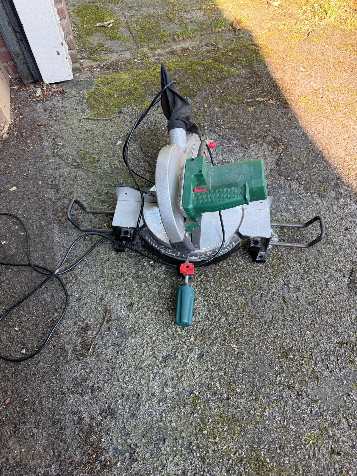 Parkside Afkortzaag PKGS 1400 B2 - 1400W, Ophalen, Gebruikt, 70 mm of meer, Afkortzaag