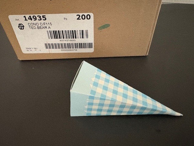 uitdeel bedankjes punt doosje blauw wit 200 stuks samen, Ophalen of Verzenden, Nieuw