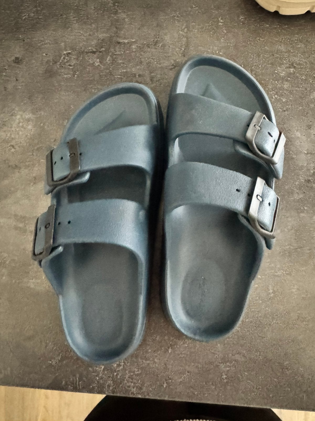 Happy Flops Slippers, Kleding | Dames, Ophalen of Verzenden, Zo goed als nieuw, Blauw